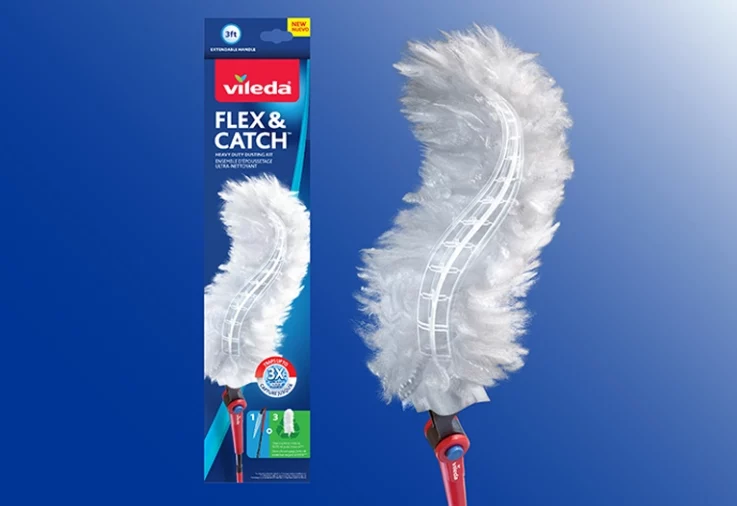 The Vileda Flex & Catch Duster and packaging.