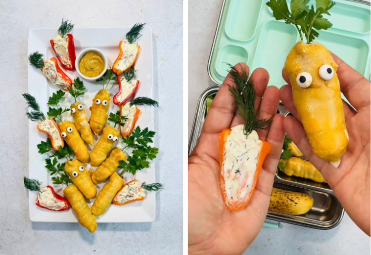 Easter Sausage Carrots & Mini Capsicum Carrots