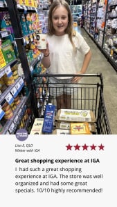 A customer review of local IGA supermarkets