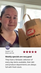A customer review of local IGA supermarkets