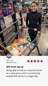 A customer review of local IGA supermarkets