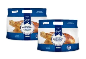 Steggles Hot Roast Chickens from IGA.