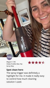 A customer review of Vileda ProMist Max Spray Mop