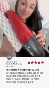 A customer review of Vileda ProMist Max Spray Mop