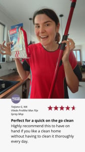 A customer review of Vileda ProMist Max Spray Mop