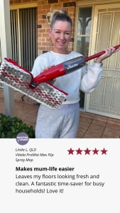 A customer review of Vileda ProMist Max Spray Mop